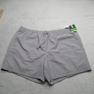 DSG Rec Shorts Mens XXL Gray‎ Water Repellent 6" Relaxed Fit Lined Swim NEW